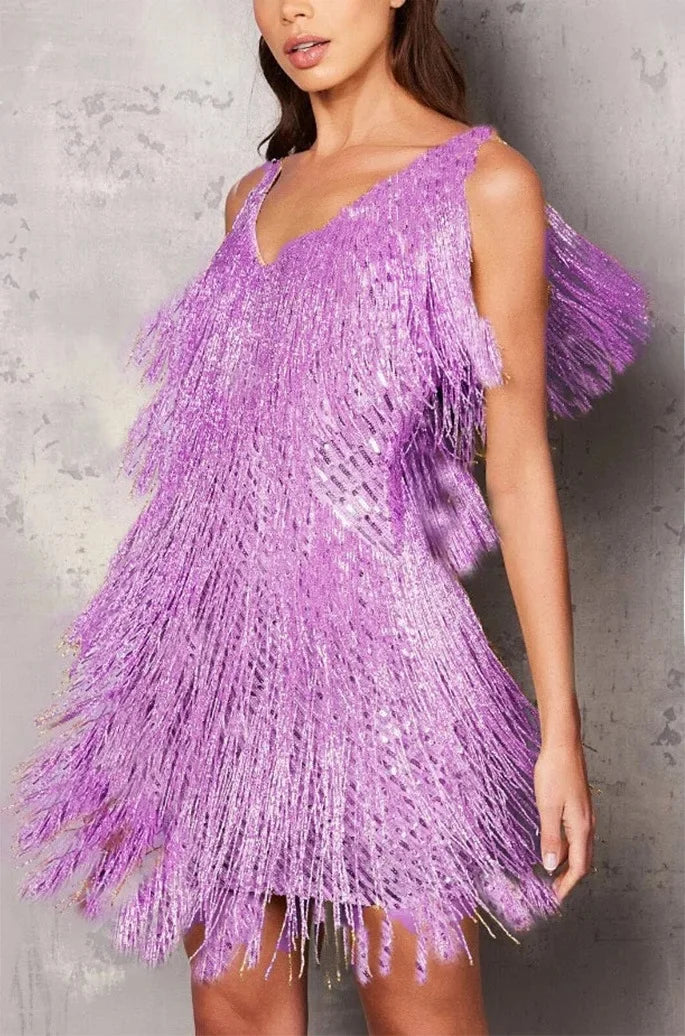 Ella | Elegant A-Line Cocktail Dress with Sequins
