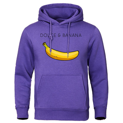Theodore | Hoodie with Banana Print and Kangaroo Pocket