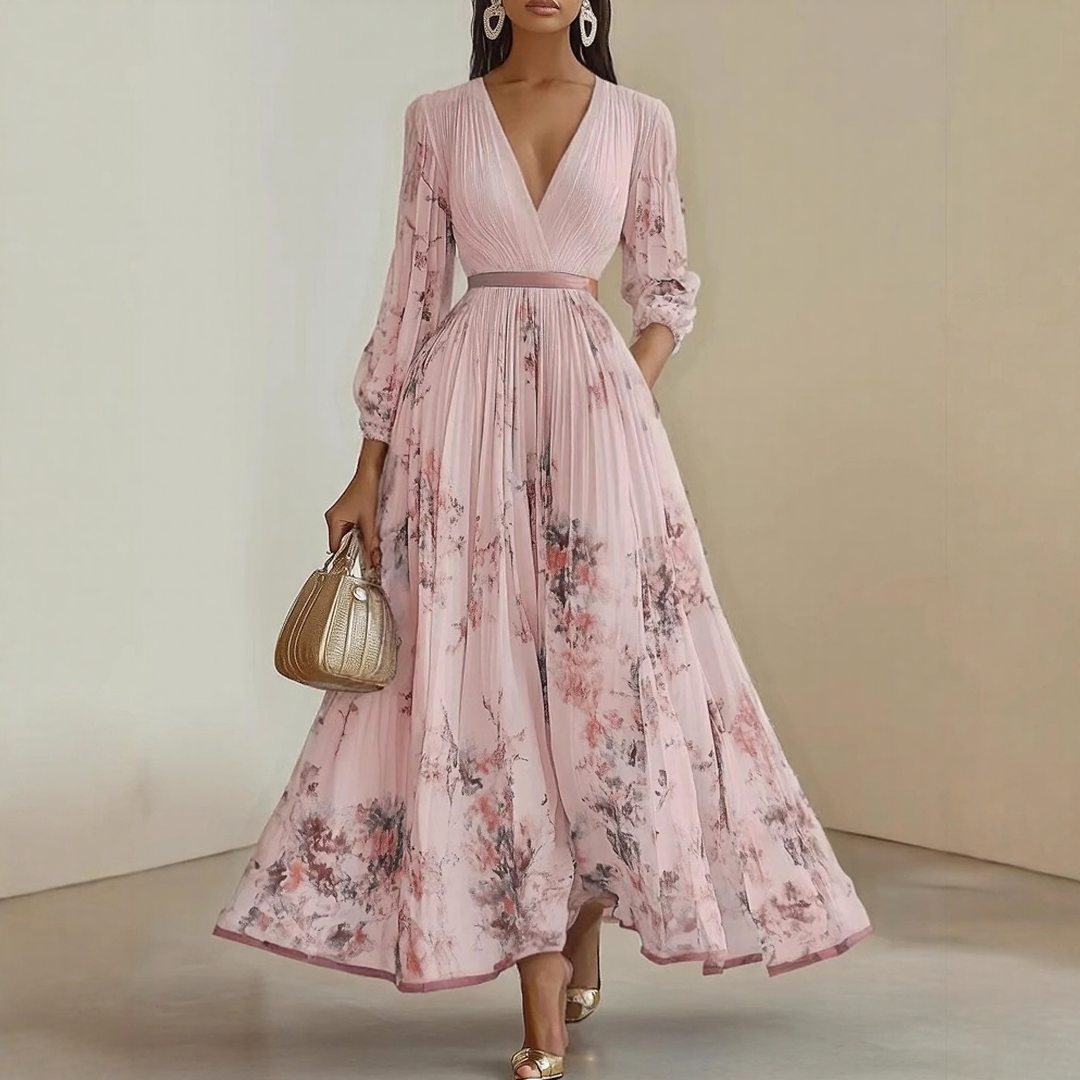Rohanne | Elegant Pleated Maxi Dress