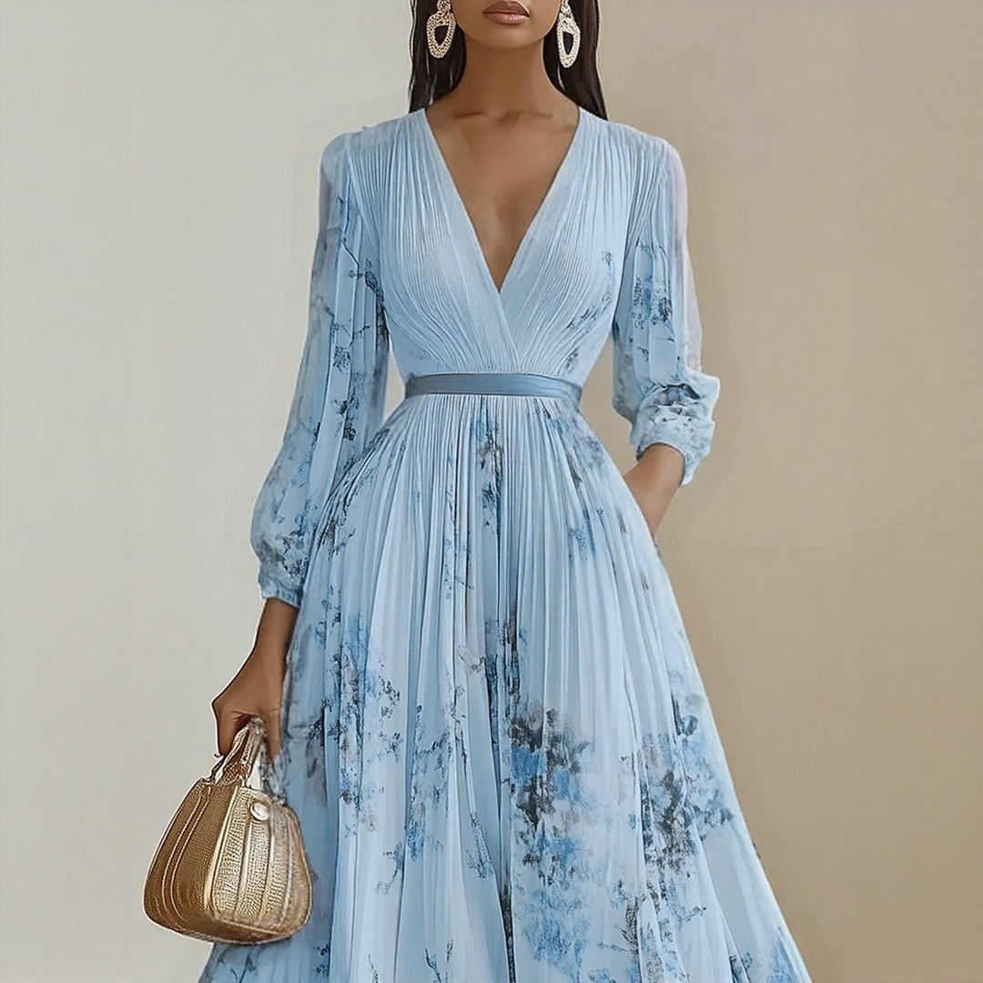 Rohanne | Elegant Pleated Maxi Dress