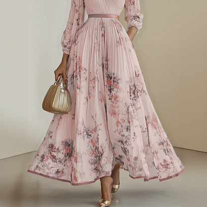 Rohanne | Elegant Pleated Maxi Dress
