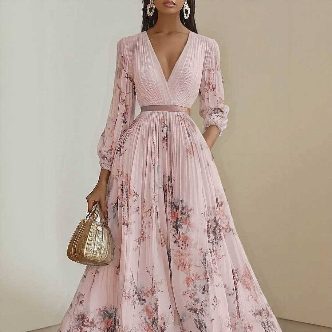 Rohanne | Elegant Pleated Maxi Dress