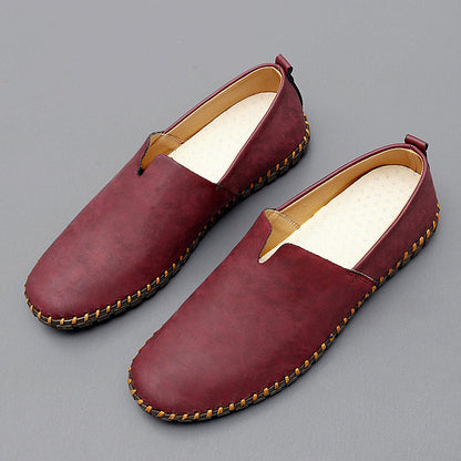 Luke | Men loafers with slip on design and stitching detail