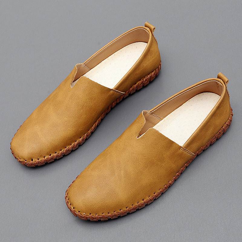 Luke | Men loafers with slip on design and stitching detail