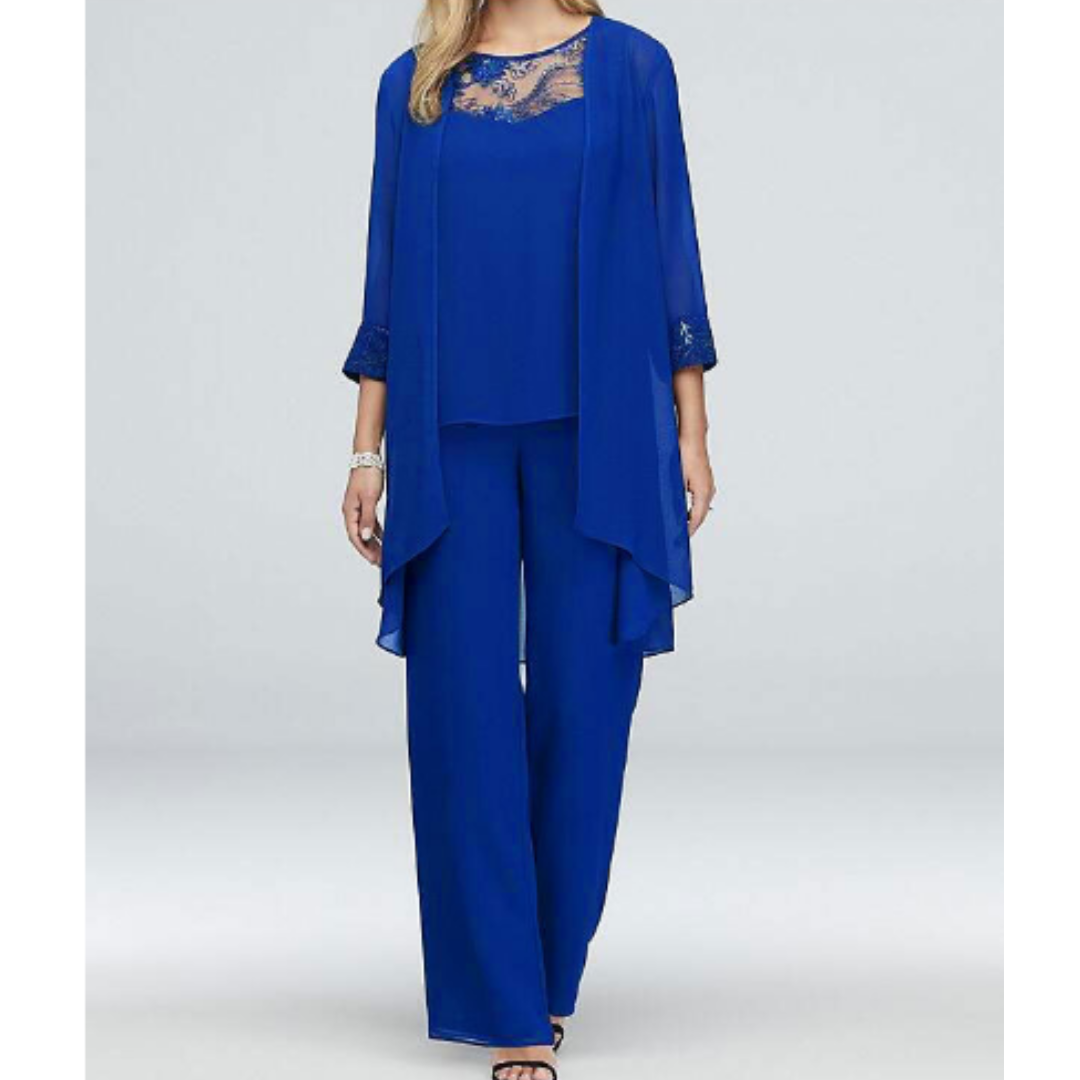 Elmora | Women Three Piece Outfit Set with Long Sleeve Top and Loose Pants