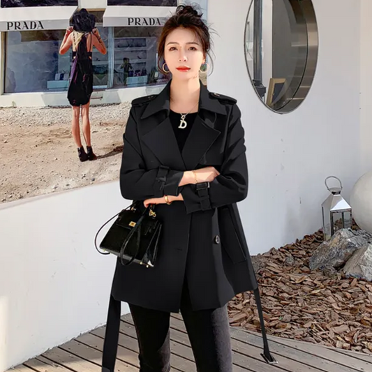 Cynthia | Women's Casual Trench Coat with Lapel Collar