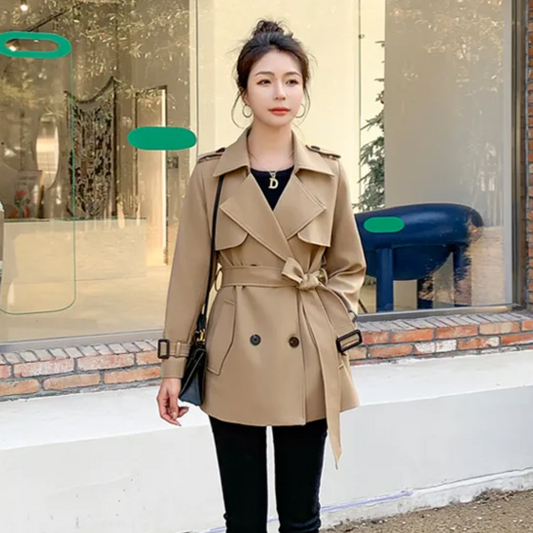 Cynthia | Women's Casual Trench Coat with Lapel Collar