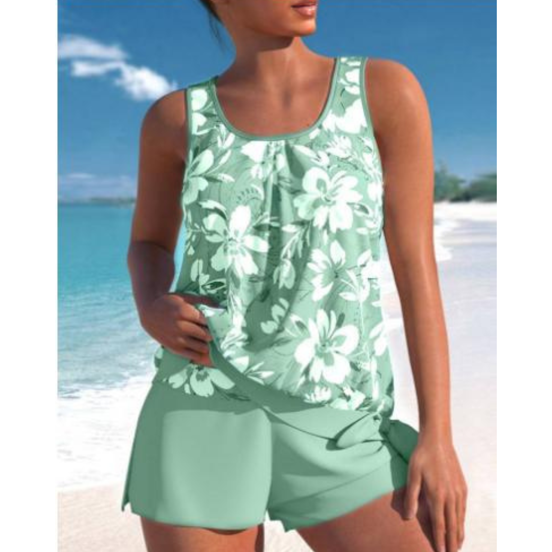 Arielle | Women’s Floral Tank Top and Shorts Set | Summer