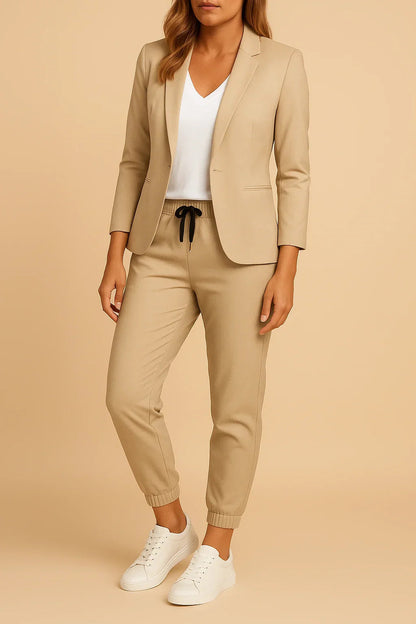 Helena | Women’s Elegant Structured Suit Set with Jacket