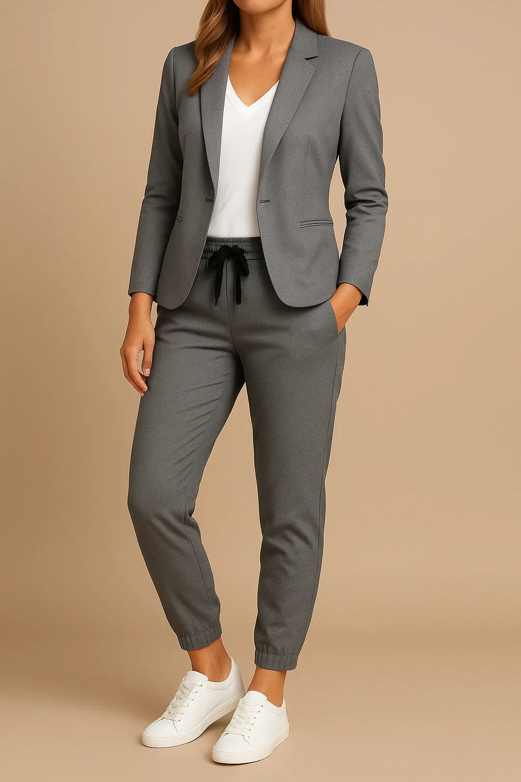 Helena | Women’s Elegant Structured Suit Set with Jacket