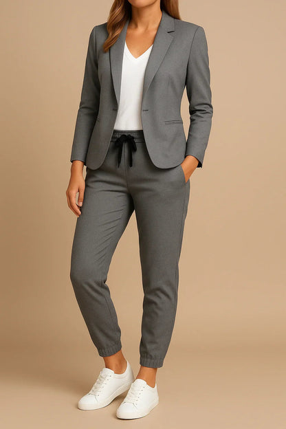 Helena | Women’s Elegant Structured Suit Set with Jacket