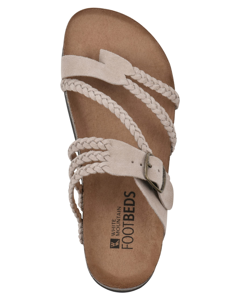 Savannah | Women’s braided toe loop sandals with comfort sole