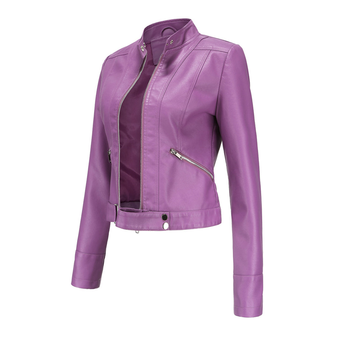 Aria | Women's Leather Jacket with Classic Design