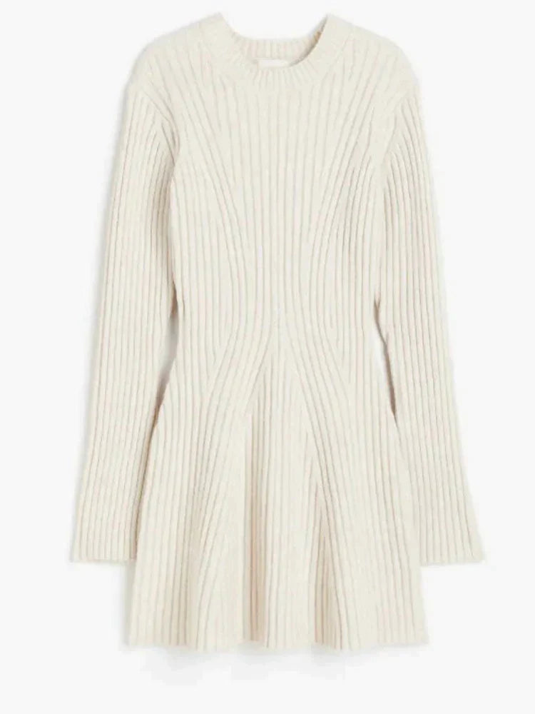 Avery | Women's Knit Dress with Long Sleeves