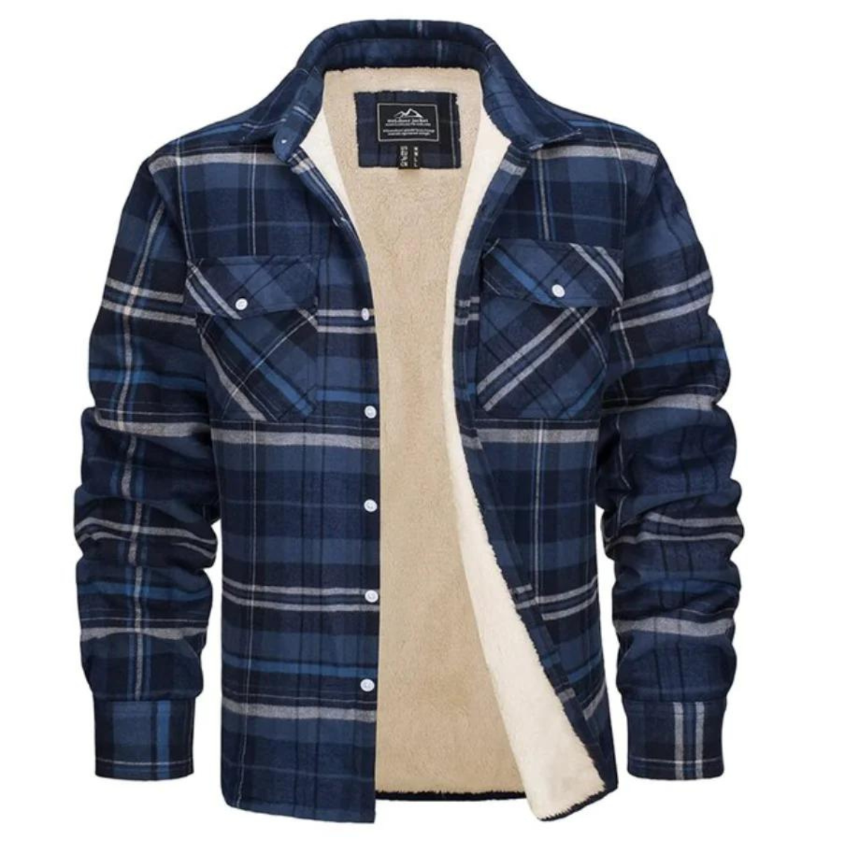 Noah | Men's Plaid Hooded Jacket with Long Sleeves