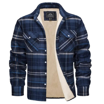 Noah | Men's Plaid Hooded Jacket with Long Sleeves