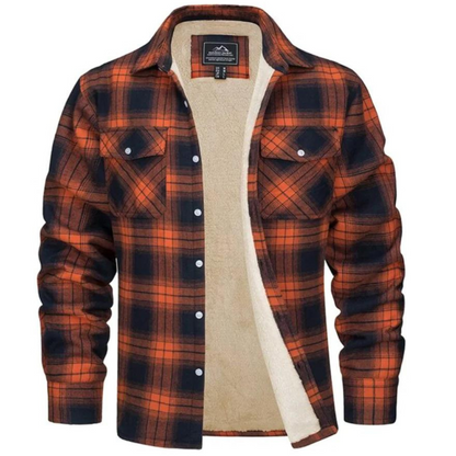 Noah | Men's Plaid Hooded Jacket with Long Sleeves