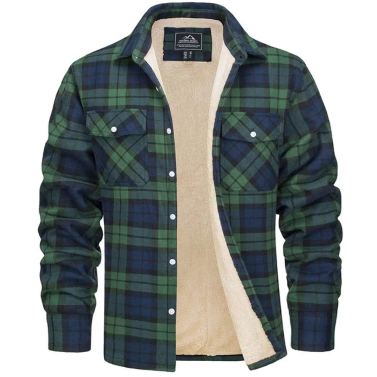 Noah | Men's Plaid Hooded Jacket with Long Sleeves