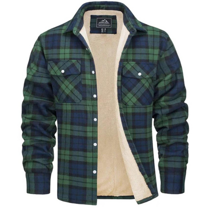 Noah | Men's Plaid Hooded Jacket with Long Sleeves