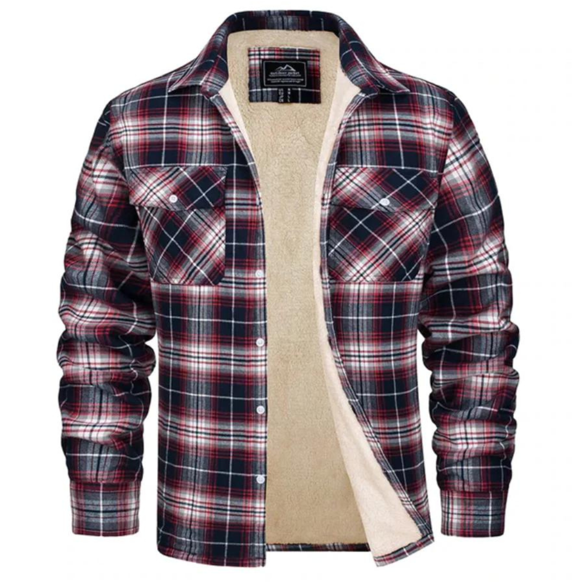 Noah | Men's Plaid Hooded Jacket with Long Sleeves