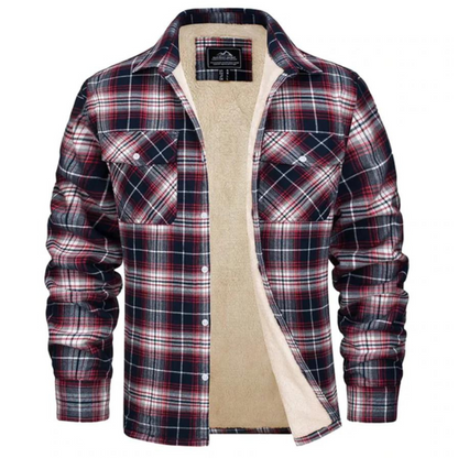 Noah | Men's Plaid Hooded Jacket with Long Sleeves