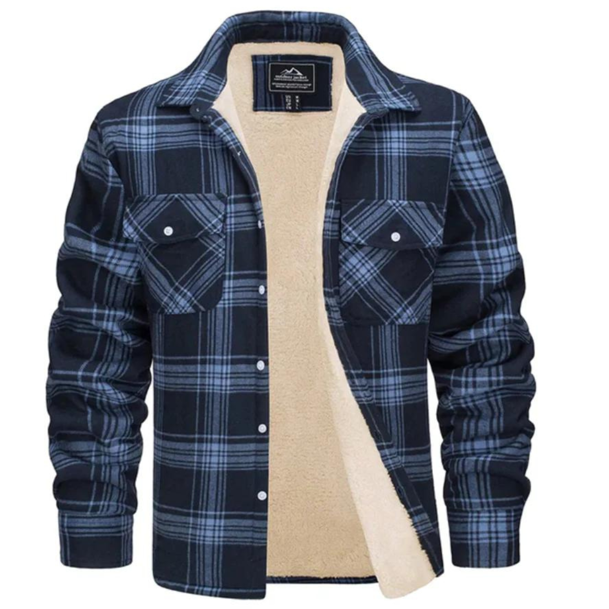 Noah | Men's Plaid Hooded Jacket with Long Sleeves
