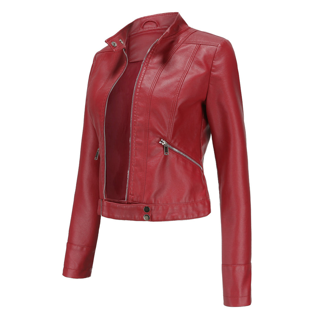 Aria | Women's Leather Jacket with Classic Design
