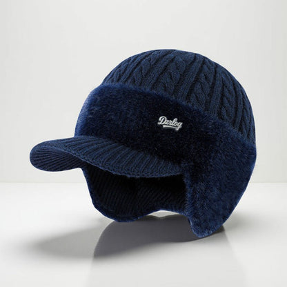 Eric | Warm Winter Knit Trapper Hat with Visor and Ear Flaps