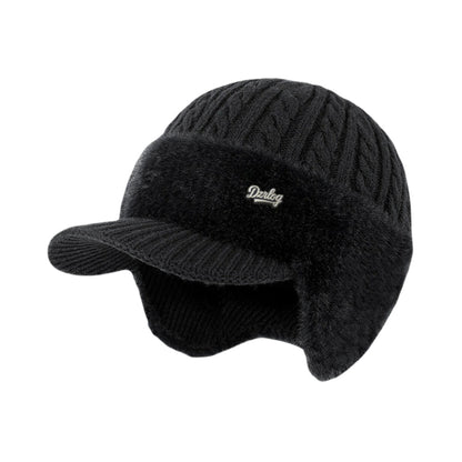 Eric | Warm Winter Knit Trapper Hat with Visor and Ear Flaps