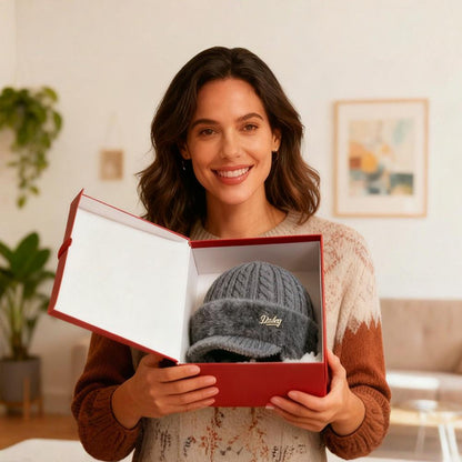 Eric | Warm Winter Knit Trapper Hat with Visor and Ear Flaps