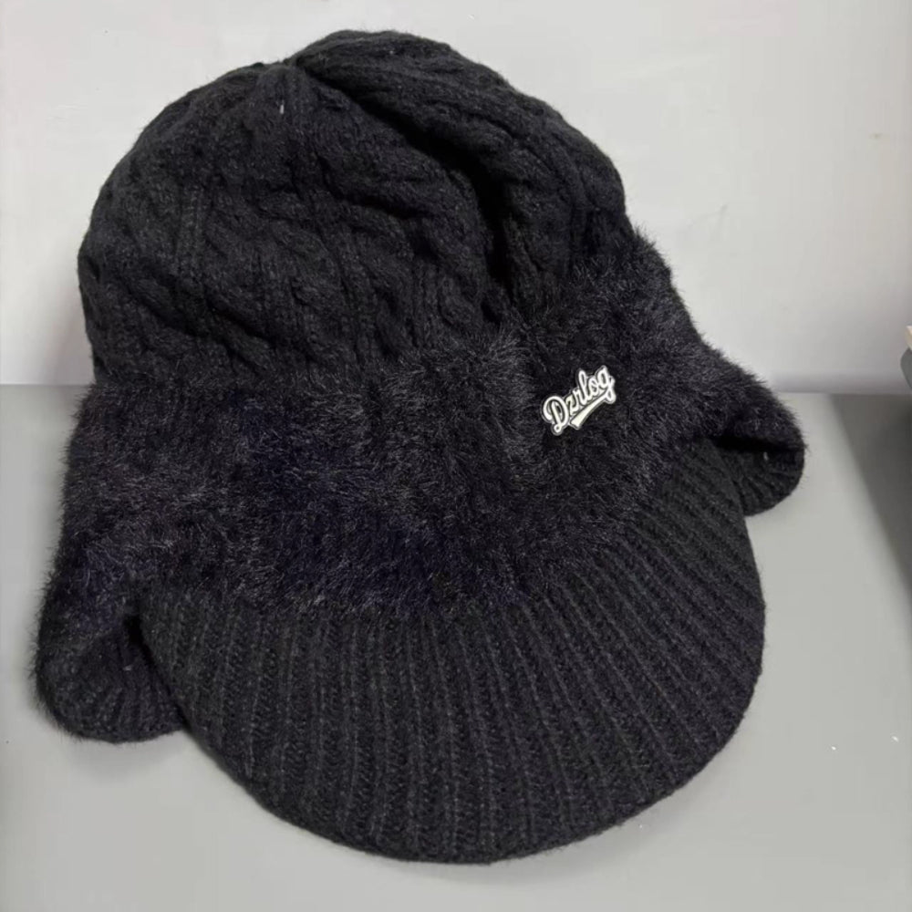 Eric | Warm Winter Knit Trapper Hat with Visor and Ear Flaps