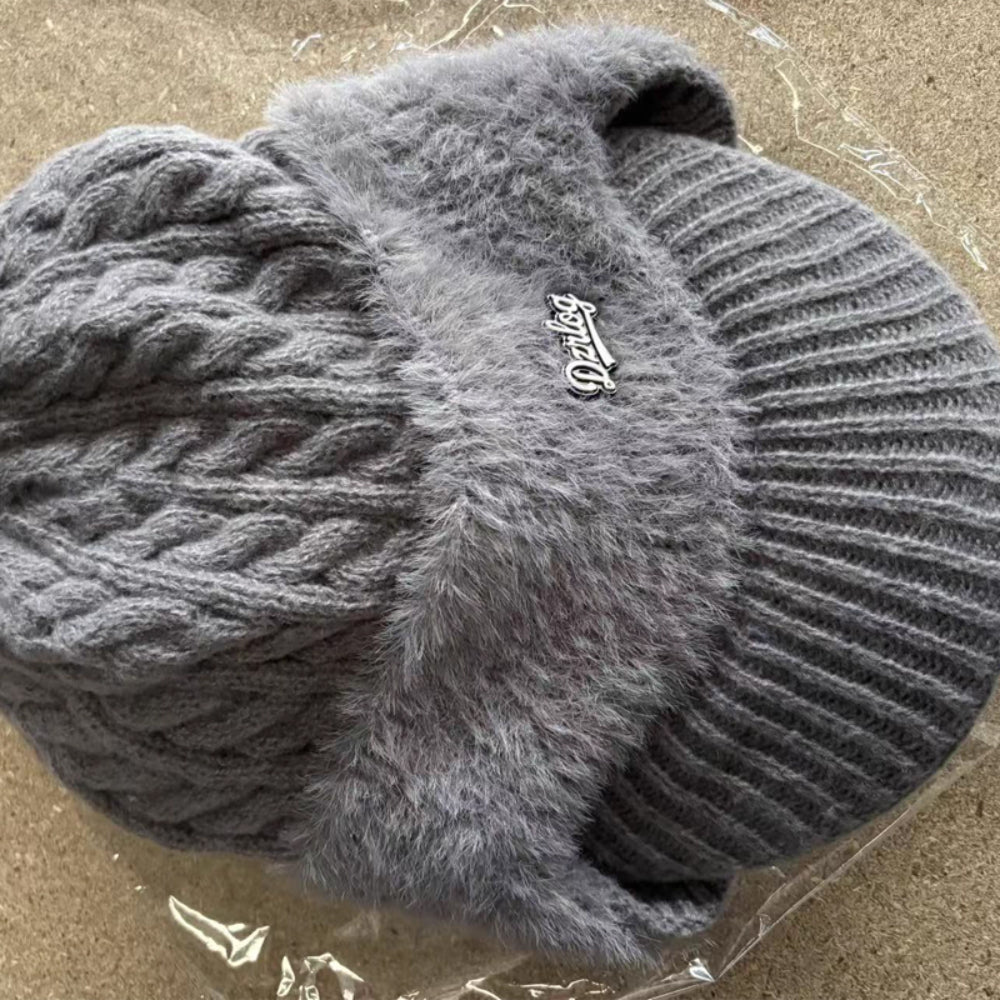 Eric | Warm Winter Knit Trapper Hat with Visor and Ear Flaps