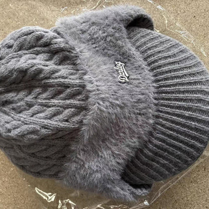 Eric | Warm Winter Knit Trapper Hat with Visor and Ear Flaps