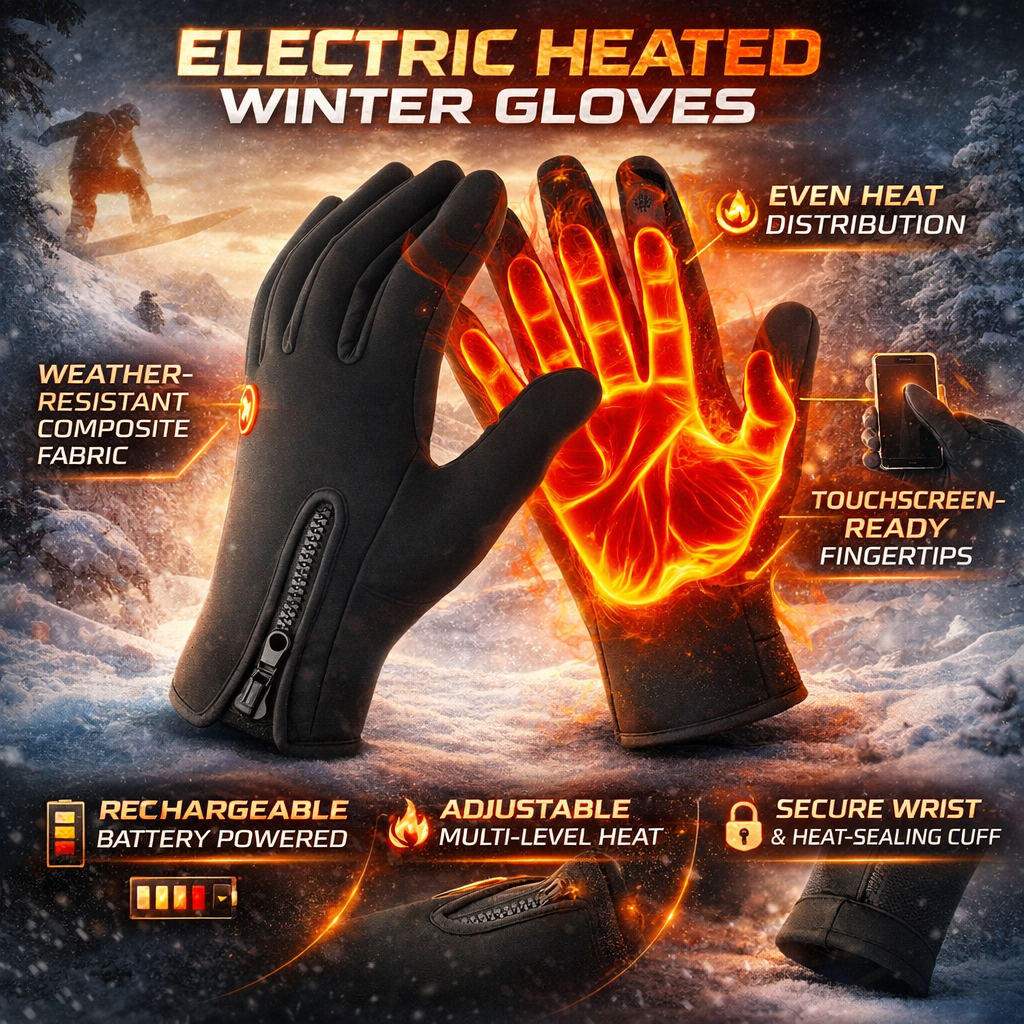 Brandon | Winter Thermal Heated Touchscreen Outdoor Gloves