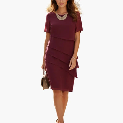 Diana | Women's fitted dress with defined waist and side pockets