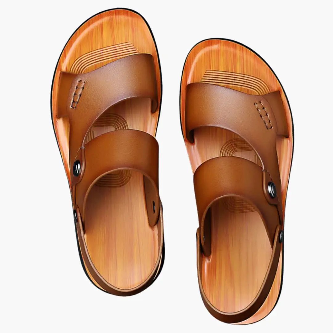 Wendy | Women’s Vegan Leather Strap Sandals With Cushioned Insole