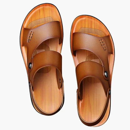 Wendy | Women’s Vegan Leather Strap Sandals With Cushioned Insole