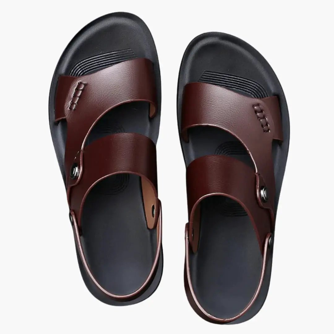 Wendy | Women’s Vegan Leather Strap Sandals With Cushioned Insole