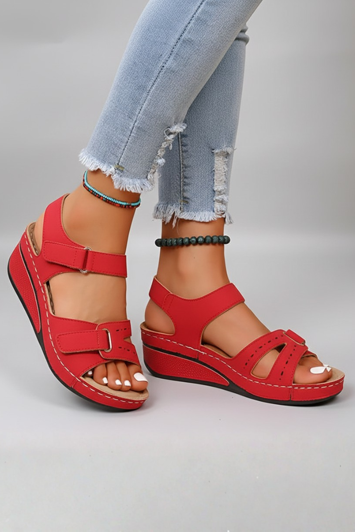 Liora | Women sandals with loop strap and wedge sole design