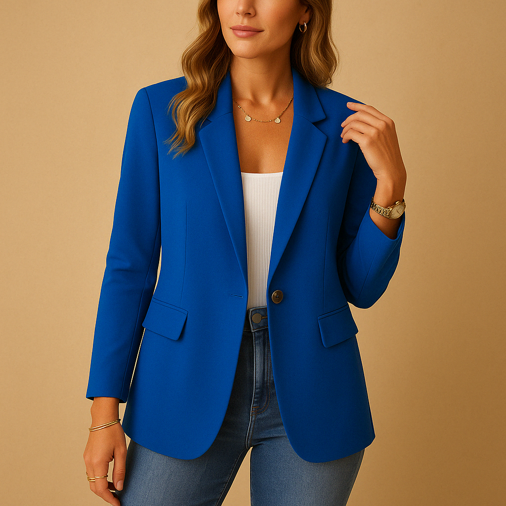 Lark | Women’s Structured Long-Sleeve Blouse | Single-Button