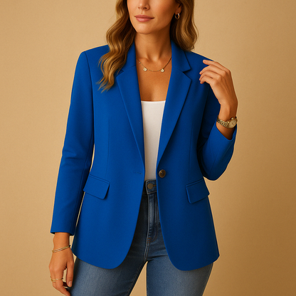 Lark | Women’s Structured Long-Sleeve Blouse | Single-Button