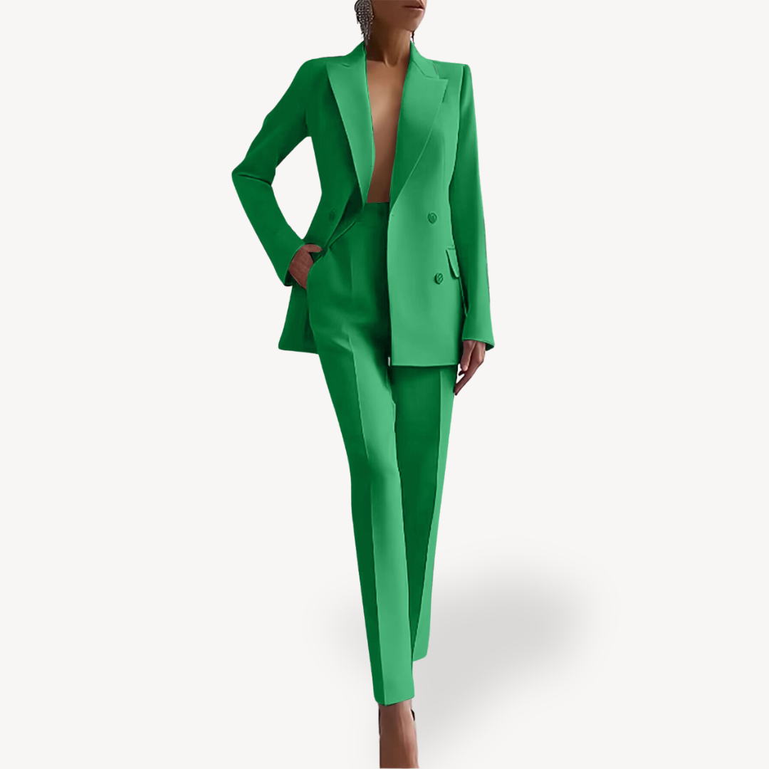Jaycee | Women’s Double-Breasted Blazer and Pants Set | Elegance