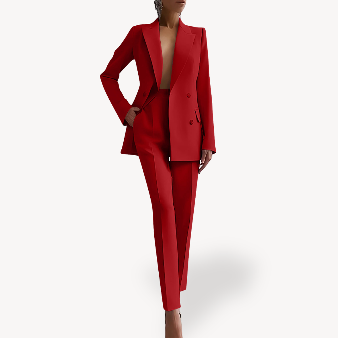 Jaycee | Women’s Double-Breasted Blazer and Pants Set | Elegance