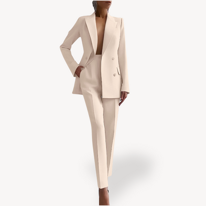 Jaycee | Women’s Double-Breasted Blazer and Pants Set | Elegance