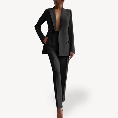 Jaycee | Women’s Double-Breasted Blazer and Pants Set | Elegance