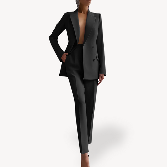 Jaycee | Women’s Double-Breasted Blazer and Pants Set | Elegance