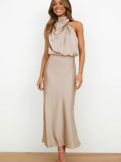 Kensington | Elegant cocktail dress with halterneck fit
