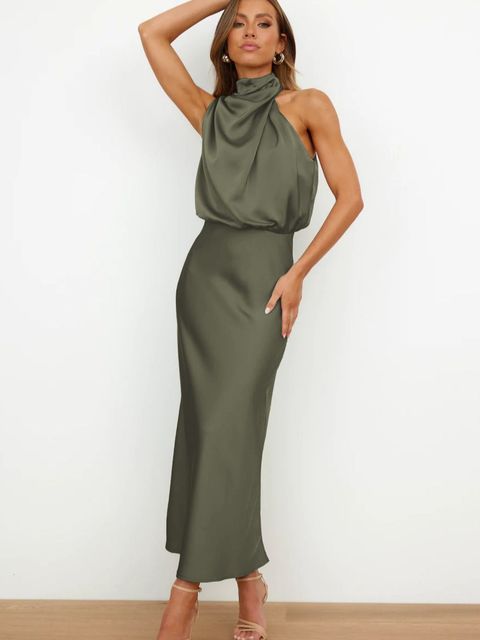 Kensington | Elegant cocktail dress with halterneck fit