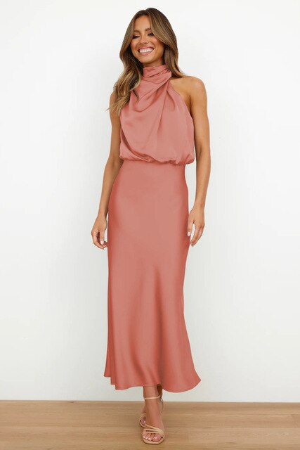 Kensington | Elegant cocktail dress with halterneck fit