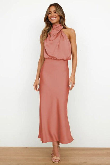 Kensington | Elegant cocktail dress with halterneck fit